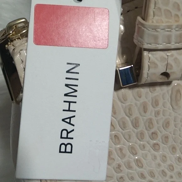 SOLD!! NWT Alice Sunglow Melbourne Genuine Leather Brahmin Bag W Dust Bag - Picture 7 of 16